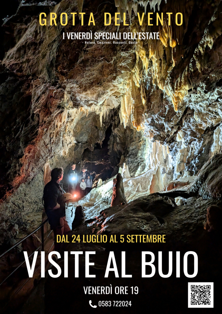 visite al buio alla grotta del vento