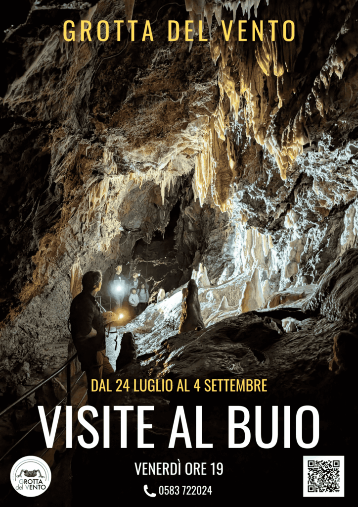 visite al buio alla grotta del vento